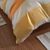 Traumschlaf Bettwäsche Biber Streifen orange 200x200 cm + Produktbild-Vorschau 3