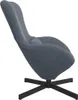 vidaXL Fauteuil oeuf gris foncé 63 x 73 x 90 cm velours Voir les images du produit 5