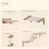 Mur d'escalade pour chats PAWHUT D30-461, 4 pcs - A Voir les images du produit 5