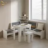 Gruppo panca ad angolo Livinity Tiberio Bianco 120 x 120 cm Anteprima dell’immagine prodotto 2