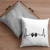 Trendation - Gamer Herzschlag Deko-Kissen mit Füllung 40x40 Produktbild-Vorschau 4