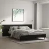 Wand-Kopfteil Schwarz 240x1,5x80 cm Holzwerkstoff Produktbild-Vorschau 2