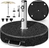 tillvex® Pied de parasol en granit avec roulettes & poignée Voir les images du produit 1