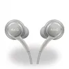 A pair of white AKG in-ear headphones with silver accents, shown against a white background. Produktbild-Vorschau