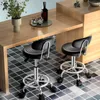 2-er Set Drehhocker Mit Rückenlehne Rollhocker Produktbild-Vorschau 6