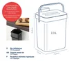 Biotonne, Kunststoff, 2,3 l, 15,5 x 12 x 20,5 cm / Kela Produktbild-Vorschau 2