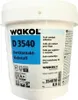 A white plastic bucket with product labeling. Produktbild-Vorschau