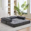 STILVORA Schlafsofa Klappbar mit Lumbalkissen,Bodensofa aus Produktbild-Vorschau 3