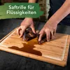 Massives Bambus Schneidebrett mit Saftrille, Produktbild-Vorschau 3