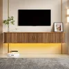 Mobile sospesa per TV Merax con illuminazione LED, pensile Anteprima dell’immagine prodotto 13