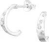 Ohrringe Ohrstecker 925 Sterling Silber Halbcreole mit Produktbild-Vorschau 1