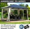 Alu-Pavillon SUMMERDREAM 3x4m beige inkl. LEDs Produktbild-Vorschau 7