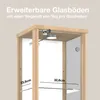 K-Möbel Vitrine en verre debout en hêtre (176x37x33cm) avec Voir les images du produit 13