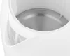 A close-up view of the inside of a white electric kettle, showing the stainless steel interior and the white plastic rim and spout. Náhľad obrázku produktu
