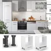 Meuble pour four Vicco Fame-Line Blanc Haute brillance 60cm Voir les images du produit 3