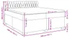 vidaXL Boxspringbett mit Matratze Hellgrau 200x200 cm Stoff Produktbild-Vorschau 8