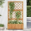 vidaXL Zvýšená postel s mříží 85x38x150 cm Masivní dřevo Náhled obrázku produktu 2
