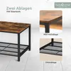 holz4home® Couchtisch Connie mit Gitterablage I 106x60x45cm Produktbild-Vorschau 3