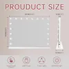 Toaletný stolík VANITII so zrkadlom, 18 LED žiarovkami, Náhľad obrázku produktu 11