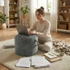 Pouf Sitzhocker Weich Runder Sitzpouf, Pouf Hocker, Couch Produktbild-Vorschau 4