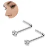 1 Stück exquisiter Polier-Nasenring in Zahlenform, Produktbild-Vorschau 4