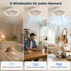 49cm stropní ventilátor s osvětlením, plynule stmívatelný, Náhled obrázku produktu 6