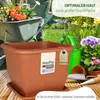 MePla - Set - Pflanzkübel Quadrat 58x58 + Untersetzer 49x49 Produktbild-Vorschau 5