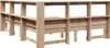 vidaXL Massivholzbett mit Regal ohne Matratze 160x200 cm Produktbild-Vorschau 8