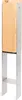 A product shot of a metal and wood post support. Anteprima dell’immagine prodotto