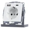 GIRA 245927, 2 x USB + CEE 7/3, 1 modul/moduly, Bílá, Náhled obrázku produktu 2