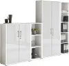 Aktenschrank TABOR 4 in weiß / weiß Hochglanz, Schrankwand, Produktbild-Vorschau 1