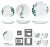 30 ks kombinovaný servis eukalyptový porcelán 6 osob šálky Náhled obrázku produktu 5