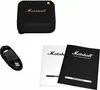 A black Marshall speaker, a USB charging cable, and two instruction booklets are arranged on a white background. Náhľad obrázku produktu
