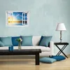 Wallario Poster mit Fenster-Illusion: Sonnenuntergang über Produktbild-Vorschau 2