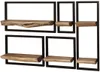 Hoyz Collection – Wandregal-Set Edge – Massive Akazie natur Produktbild-Vorschau 4