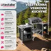Kempinková kuchyně 172x52x104cm - černá Náhled obrázku produktu 3