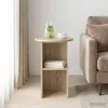 vidaXL Bijzettafeltje Sonoma-eikenlook, diameter 39,5 x 55 Productafbeelding-voorbeeld 2