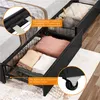 Yaheetech Polsterbett Doppelbett aus Kunstleder mit 4 Produktbild-Vorschau 5