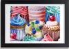 Bild 30x20 MDF-Rahmen, Wandkunst Bunte Muffins Produktbild-Vorschau 1