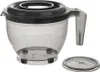 A transparent gray mixing bowl with a black lid and a separate lid on a white background. Anteprima dell’immagine prodotto