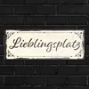 Metallschild mit schönem Design - Lieblingsplatz im Produktbild-Vorschau 7