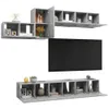 The Living Store 7-tlg. TV-Schrank-Set Betongrau Produktbild-Vorschau 4