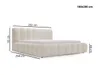 A diagram showing the dimensions of a bed frame. Produktbild-Vorschau