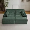 Sofa Cordsofa 2-Sitzer mit Bettfunktion, modernes Produktbild-Vorschau 1