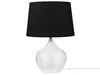 BELIANI stolní lampa Průhledná černé sklo 45 cm kulatá Náhled obrázku produktu 4