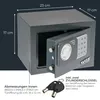 Trezor, trezor do nábytku, elektronický číselný zámok, HMF Náhľad obrázku produktu 5