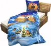Winter Fleece Bettwäsche 135x200 Eulen Flausch Thermofleece Produktbild-Vorschau 3
