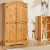 Kleiderschrank SALSA Garderobenschrank Mexiko Möbel Kiefer Produktbild-Vorschau 2