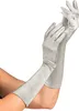 Satin Handschuhe "Amsterdam" 40 cm 14419 | Silber Produktbild-Vorschau 1