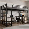 A loft bed with a desk and shelves underneath, set up in a room. Náhľad obrázku produktu